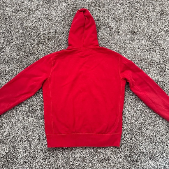 Polo Ralph Lauren Mens Red Zip up Hoodie size Medium - Picture 3 of 13